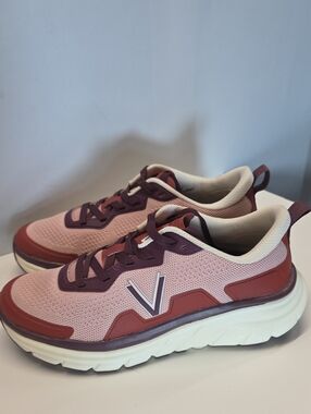 Vionic Women's Pink and Burgundy Athletic Sneakers Size 7.5